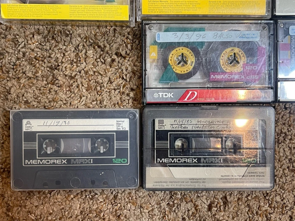 Huge Lot of 133 Memorex Cassette Tapes Selling as Blank 60 90 120 min Recordable - Image 4 of 4