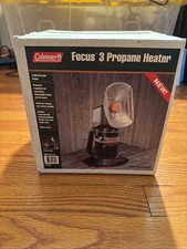 NOS Coleman Focus 3 Propane Heater In Orig Box with Papers USA 5443-701 NEW