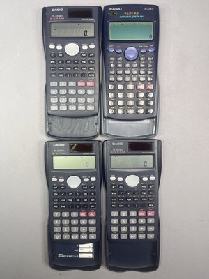 Casio Fx-82ES & 3 FX-300MS,  Lot of 4 Scientific Calculators & Covers, all work