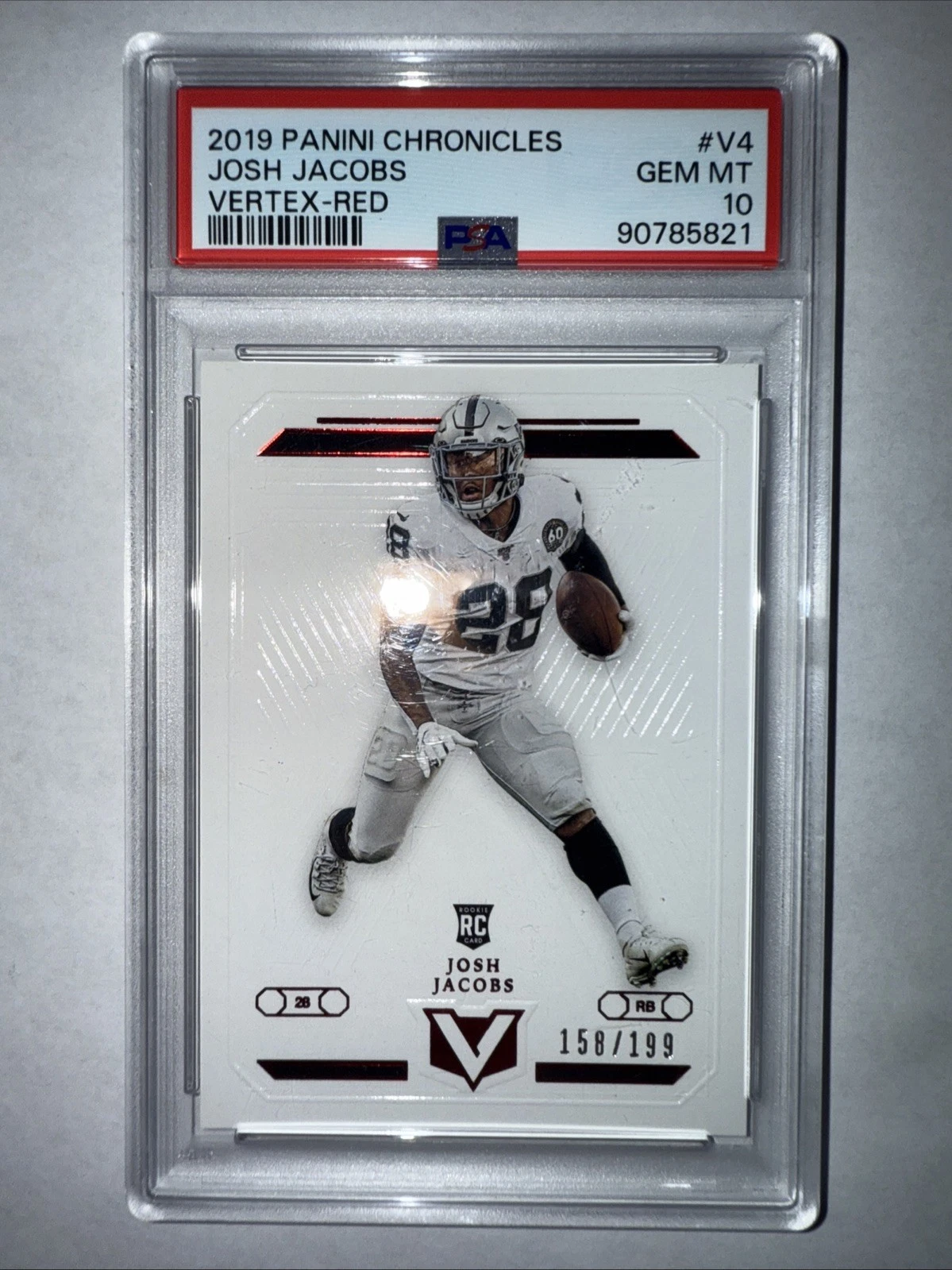 Josh Jacobs Panini Chronicles Vertex #V4 Red