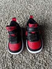 Nike Court Borough Low 2 Black University Red bq5453-007 size - 4C