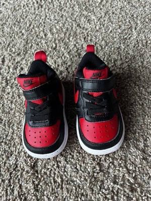 Nike Court Borough Low 2 Black University Red bq5453-007 size - 4C