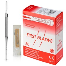 Hohlmeißelklingen Skalpell Set für Podologie & Fußpflege – Skalpellhalter Nr. 1