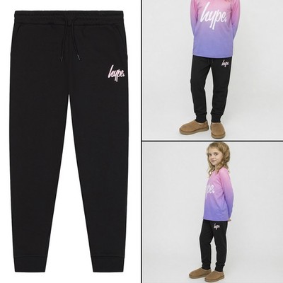 HYPE - Mädchen Jogginghose Kinder schwarz Freizeit Sweatpants weiche Bündchen Loungehose
