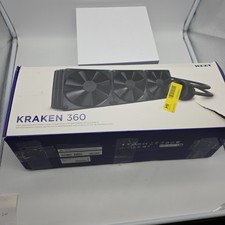  NZXT Kraken 360 AIO Liquid CPU Cooler - 1.54" LCD - 360mm Radiator - Black 