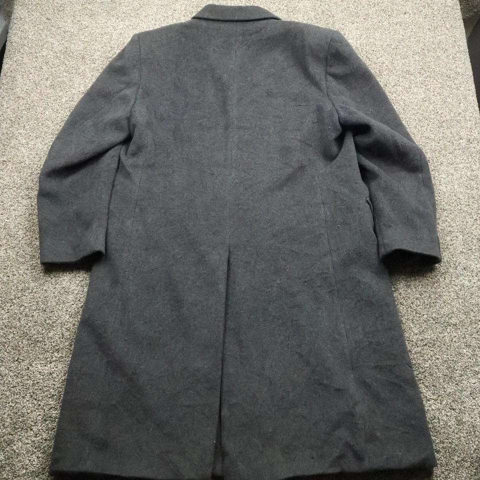 Hammersley Overcoat Mens 48R Gray Wool Cashmere Blend Tailored England Classic - Image 2 of 4