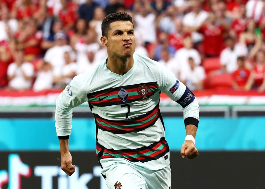 2020/21 Nike Portugal #7 Ronaldo Euro Vapor Away Match Soccer