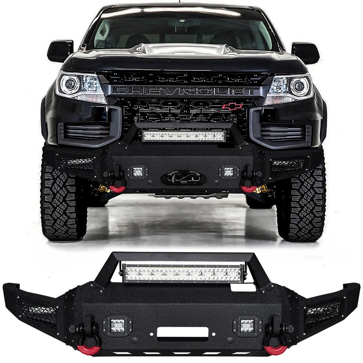 Vijay For 2021-2022 Chevy Colorado ZR2 Front Bumper with LED