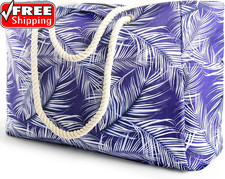 Large Beach Bag for Women Men, Beach Bags Waterproof Sandproof, Travel Tote Ba