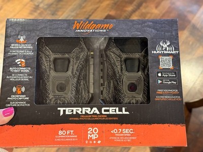 2 PK Wildgame Innovations TERRA CELL  TRAIL CAMERA 20 MP 80 FT VERIZON & AT&T