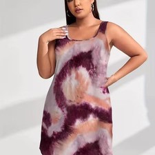 4XL Tie-Dye T-Shirt Dress - Plus Size 20 - Legendary Wearable Art ✨New
