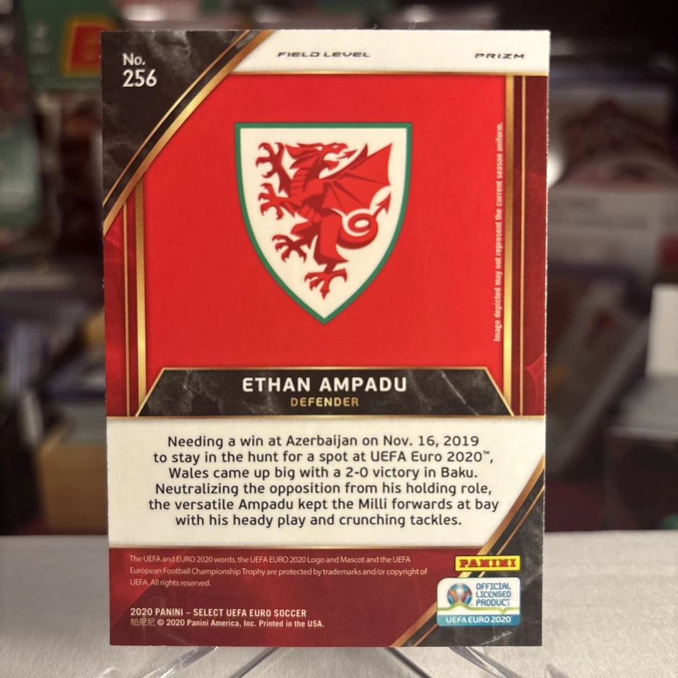 Ethan Ampadu 2020 Panini Select Euro Field Level Silver Prizm RC SSP ⭐️MINT GEM? - Image 3 of 4