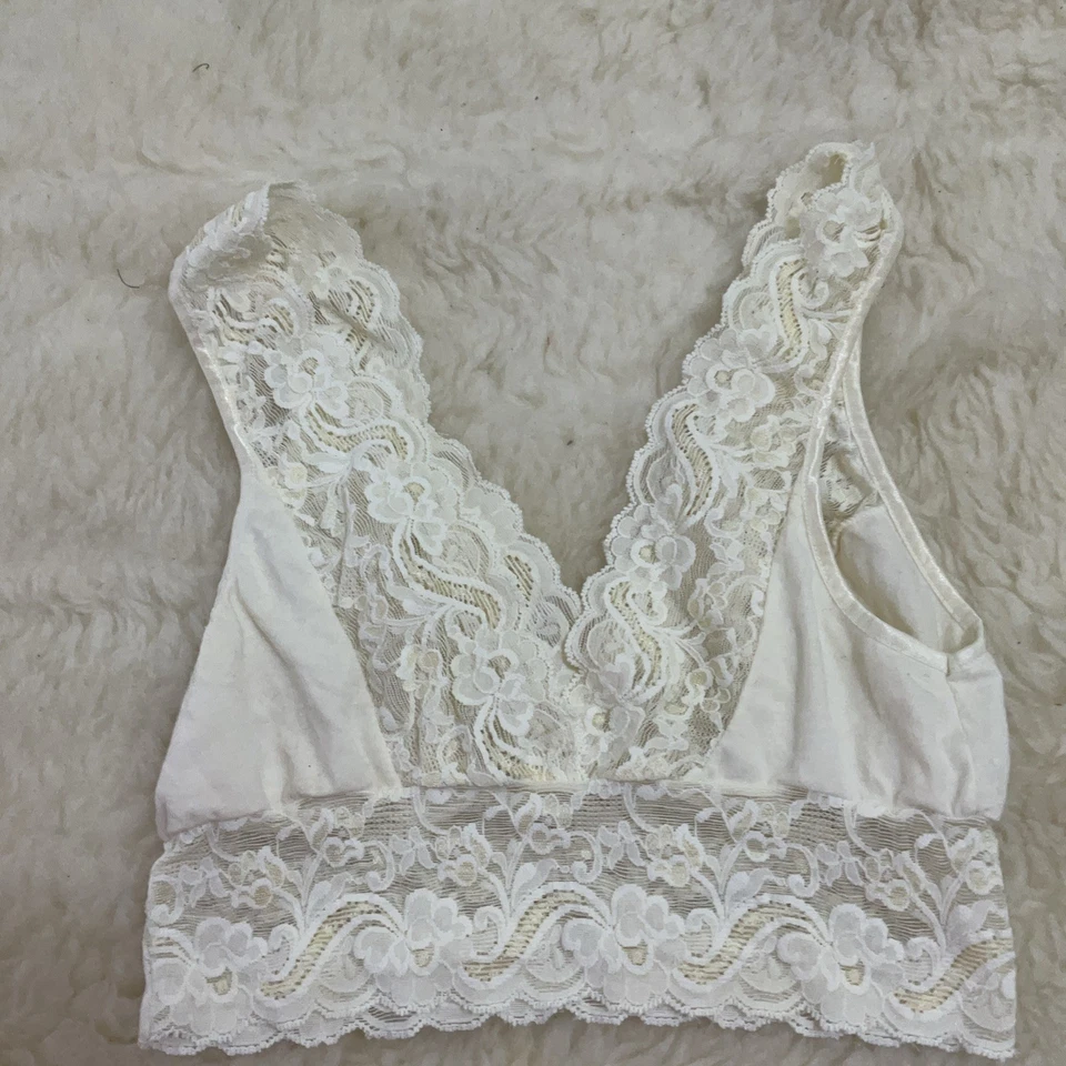 Vintage Victorias Secret  Crown Union Label Bra Cotton Lace Trim#807 - Image 2 of 4