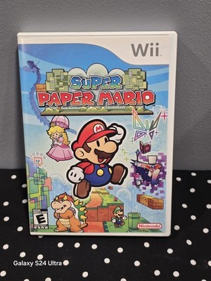 Nintendo Super Paper Mario Mario Series Nintendo Wii Game w/ Manual Included E