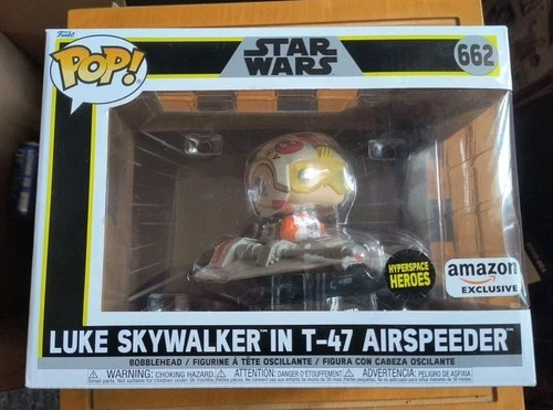 Funko Pop! Rides Super Deluxe: Star Wars - Luke Skywalker in T-47 Airspeeder...