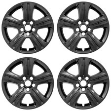 4 Black 17 Wheel Skins Hub Caps Rim Covers For Dodge Charger Se Sxt 2015-2022 4 Black 17 Wheel Skins Hub Caps Rim Covers For Dodge Charger Se Sxt 2015-2022
