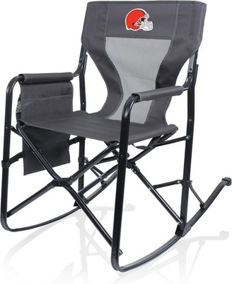 Picnic TIME NFL Woodland Rocking Camping Chair W/ Storage Caddy Camp Chair
