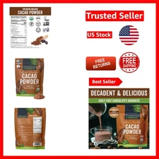 Rich Dark Chocolate Cacao Powder 1lb -  & Gluten-Free Baking Essential