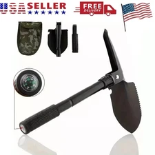 Folding Military Shovel Survival Spade Emergency Garden Camping Outdoor Tool US