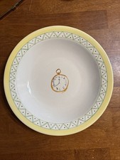 Pfaltzgraff Pistoulet 10.5" Large Pasta Bowls. Pocket Watch/Clock Design.