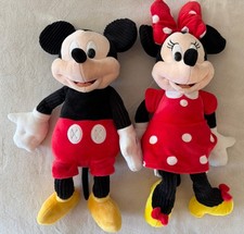 Disney Mickey And Minnie Mouse Scentsy Buddy 18" Plush Stuffed Animal Red Black