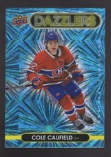 2021-22 Cole Caufield Upper Deck Hockey Blue Dazzlers Rookie RC Montreal