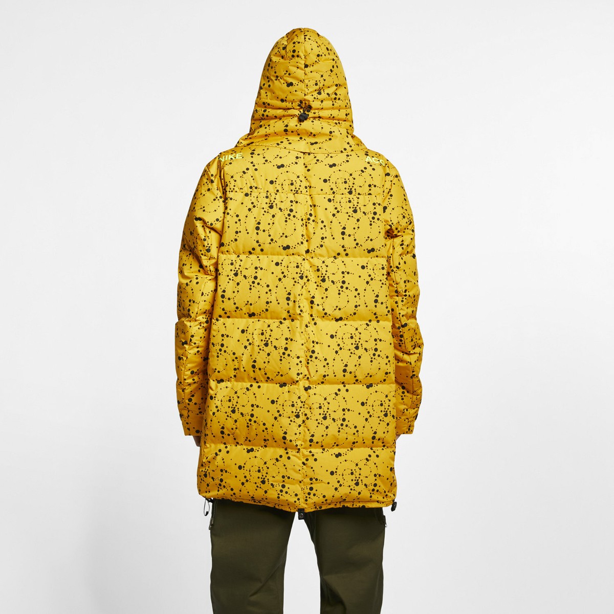 NIKE NIKELAB ACG DOWN-FILL PARKA MEN'S SZ L LARGE YELLOW AQ3517