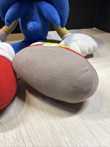 Sonic The Hedgehog 24" Jumbo Stuffed Animal Plush Pillow Large Sega - Repaired - Picture 13 of 24