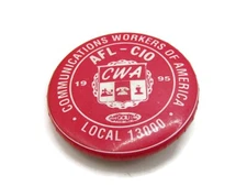 Communications Workers of America CWA Local 13000 Pin Button 1995