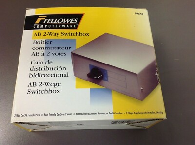 Fellowes Computerware Fellowes Computerware AB 2-Way Switchbox, New In Box | eBay