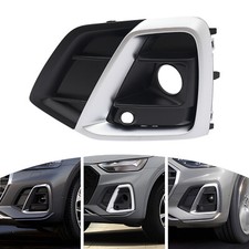 Fog Light Frame Left Front For 2021-2024 Audi Q5 Sq5 E S-line - Black Silver