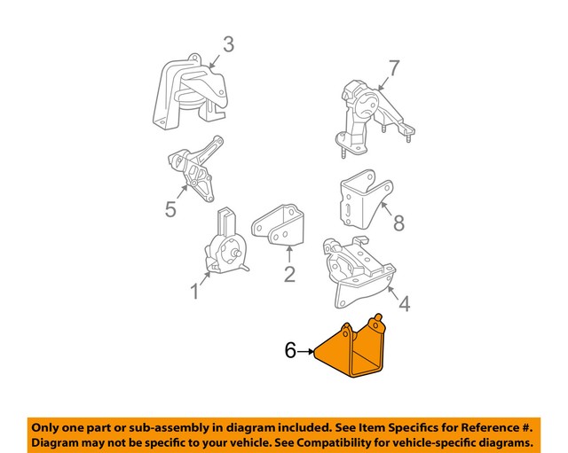 Pontiac GM OEM 0306 Vibe ENGINESide Mount Bracket Left 88969086 eBay