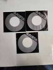 45 RPM 7" RECORD SLEEVES CO. SLEEVE 3 PACK SEE PHOTOS - Arista Glossy SLV114