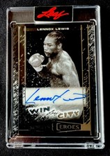 2025 Leaf Sports Heroes Lennox Lewis Auto Splatter Clear 1/5!!!🔥🤩