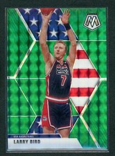 2019-20 Larry Bird Panini Mosaic Green Prizm USA TEAM 