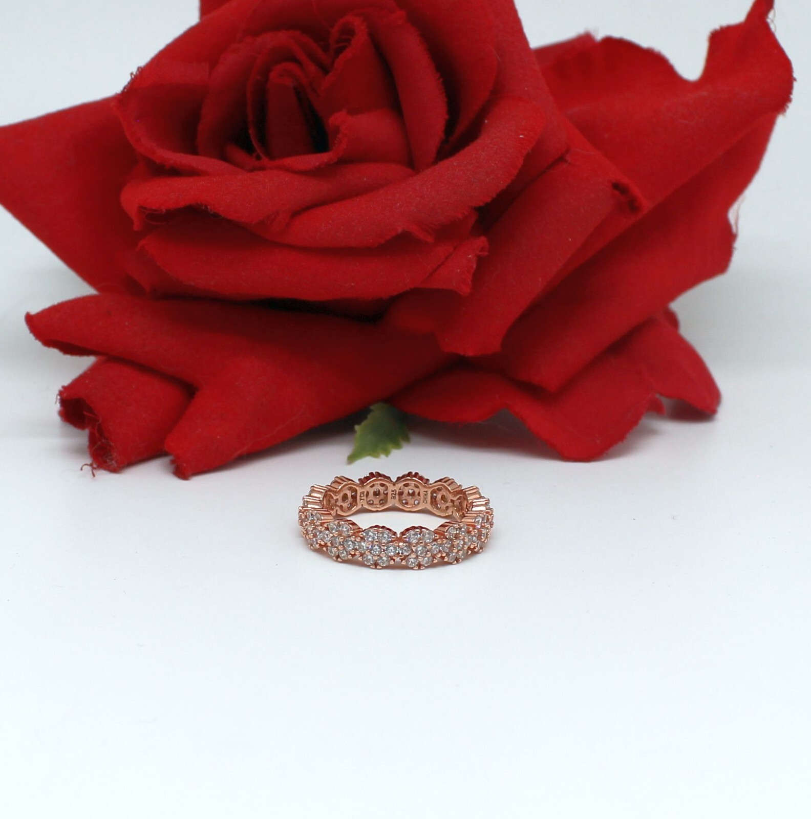 NWOT JTV Sterling Silver  Vermeil Sparkling  CZ Ring Size 10 4.58g  CAT RESCUE