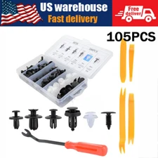Clip Trim Car Fender Rivet Bumper Door Panel Hood Retainer Fastener Box +5 Tools