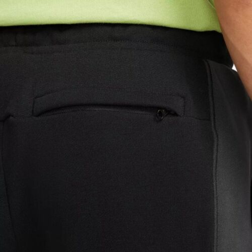 $90 Nike Sportswear Air French Terry Black Gray Pants Sz Men's Small DQ4202-011 - Picture 4 of 4