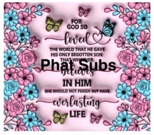 20oz Sublimation Tumbler Wrap God So Loved Ready To Press Heat Transfer