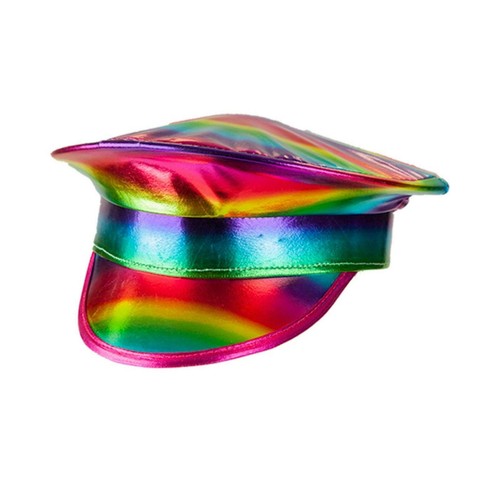 Rainbow Captain Hat Gay Pride Adults 