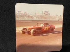 VINTAGE ORIGINAL NASCAR MODIFIED RACING PHOTO; 1977 CHARLAY SAVAGE - NEW SMYRNA