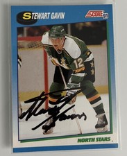 1991-92 (NORTH STARS) Score Canadian #433 Stewart Gavin Auto Autograph Signed