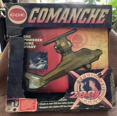 Vintage COX COMANCHE  Helicopter in Original Box