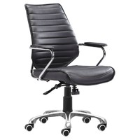 Modern Low Back Adjustable Office Chair - Black - Zm Home on sale Modern Low Back Adjustable Office Chair - Black - Zm Home on sale
