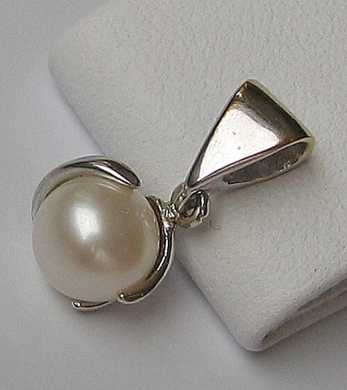 Designer Perlen Anhänger ♦️ aus 14kt 585 Gold mit Perle pendant with pearl 6803