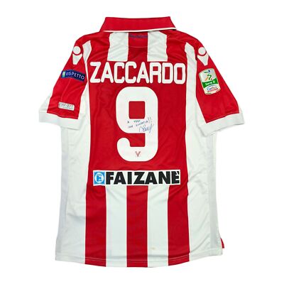 MAGLIA vicenza calcio macron zaccardo 2016-17 MATCHWORN INDOSSATA