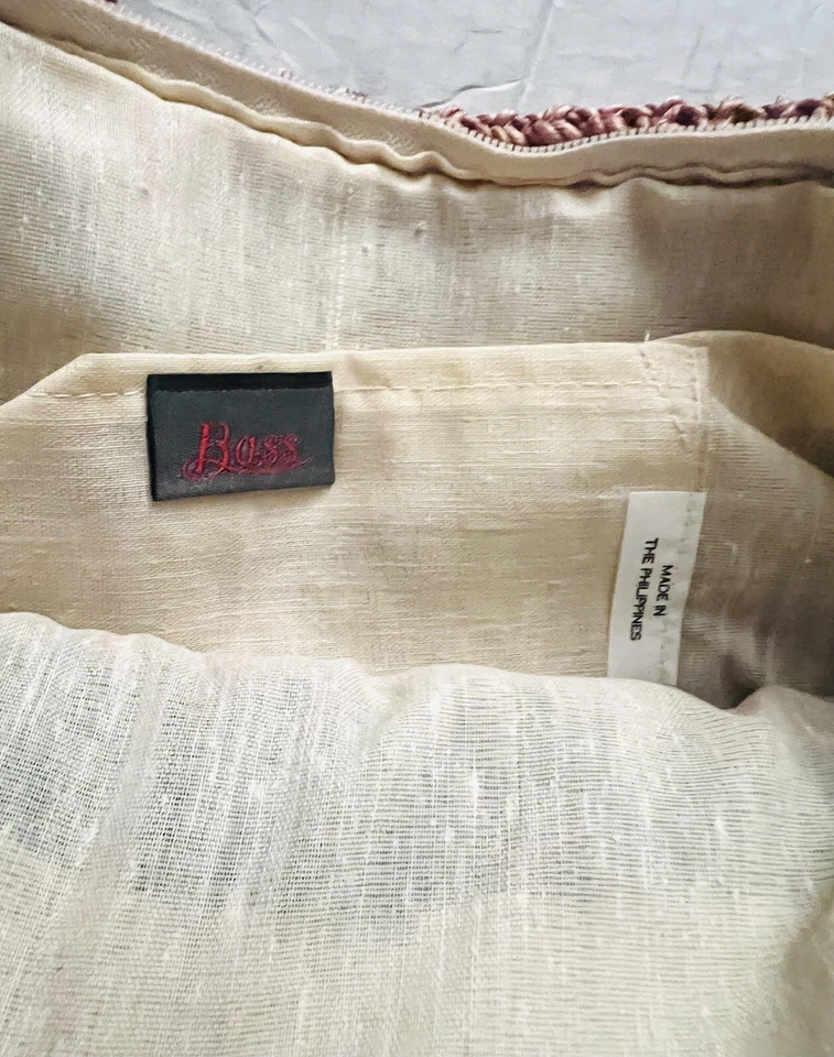 NUEVO CON ETIQUETAS BOLSO DE MANO SHOPPER DE HOMBRO TEJIDO BAJO MULTICOLOR CREMALLERA CUERO STRP Foto 4 de 4