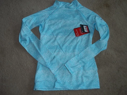 Girls L NIKE Pro Dri Fit hyperwarm series Shirt BRAND NEW Large  BLUE shirt top