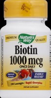 Nature's Way Biotin Lozenges - 100 Ct (pack 1) Nature's Way Biotin Lozenges - 100 Ct (pack 1)