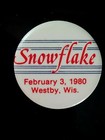 1980 WESTBY WISCONSIN "Snowflake" Pinback Button ~ Original  — photo 3